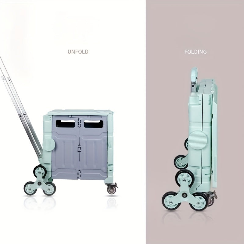 Plastic Small Storage Cart Foldable Portable Organizer for Home Car Kitchen Bedroom