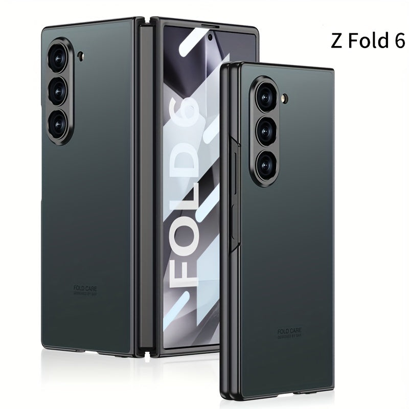 Frosted PC Shell-Film Mobile Phone Case for Samsung Galaxy Fold Series Shockproof Drop-Proof Business Protective