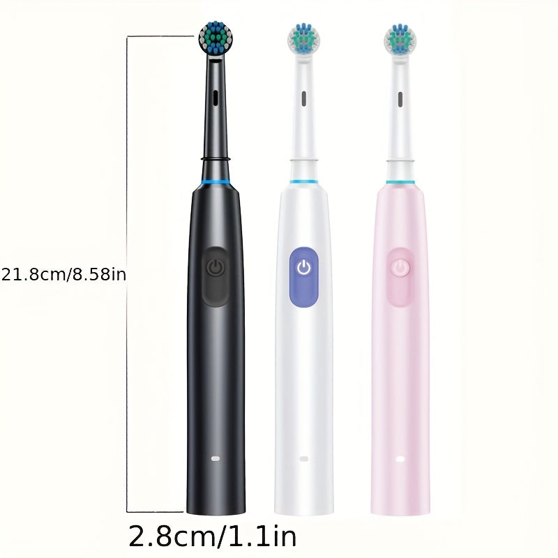 Automatic Rechargeable Electric Toothbrush for Adults Black with 5 Modes