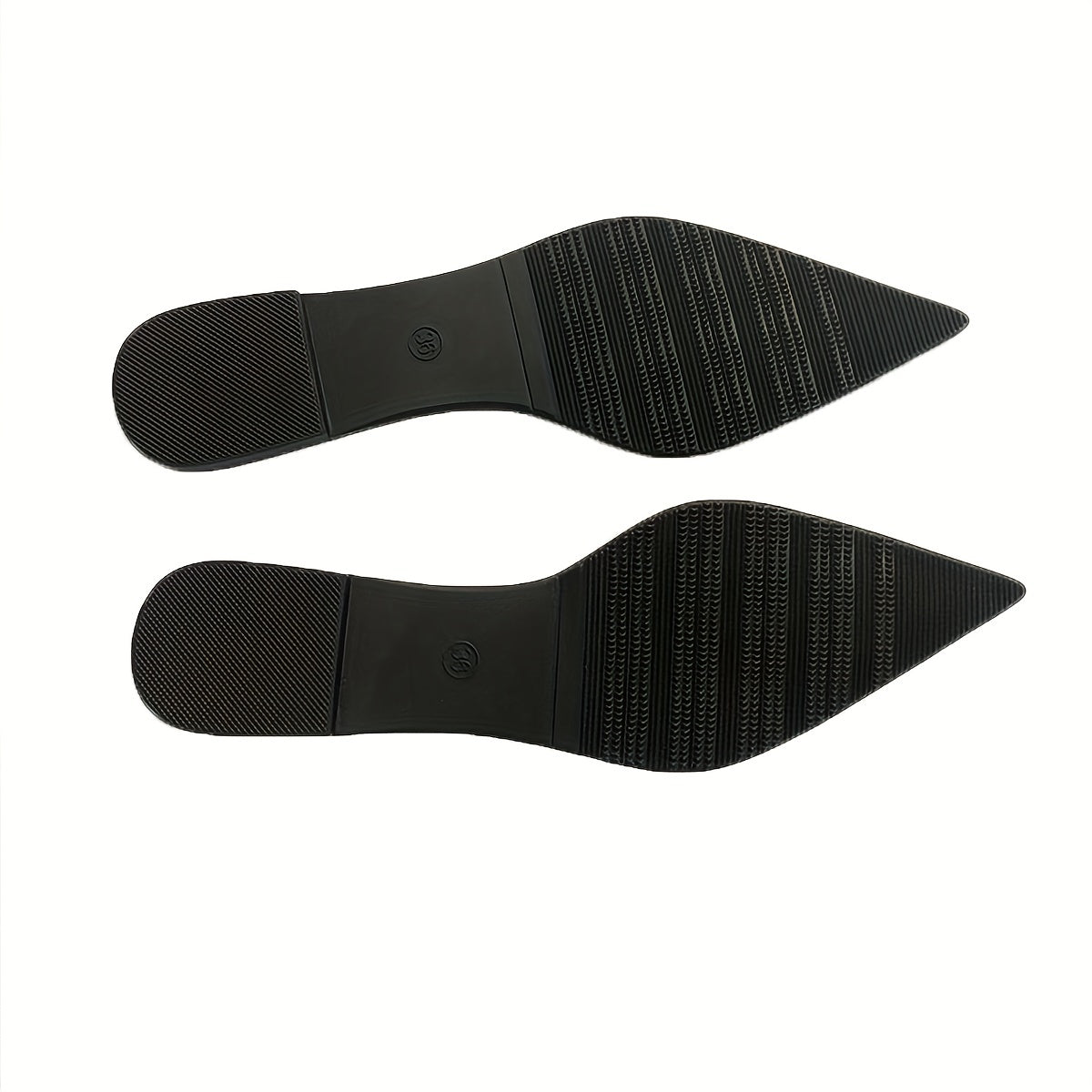 Women's Rhinestone Decor Flat Shoes Pointed Toe Soft Sole Lightweight Walking