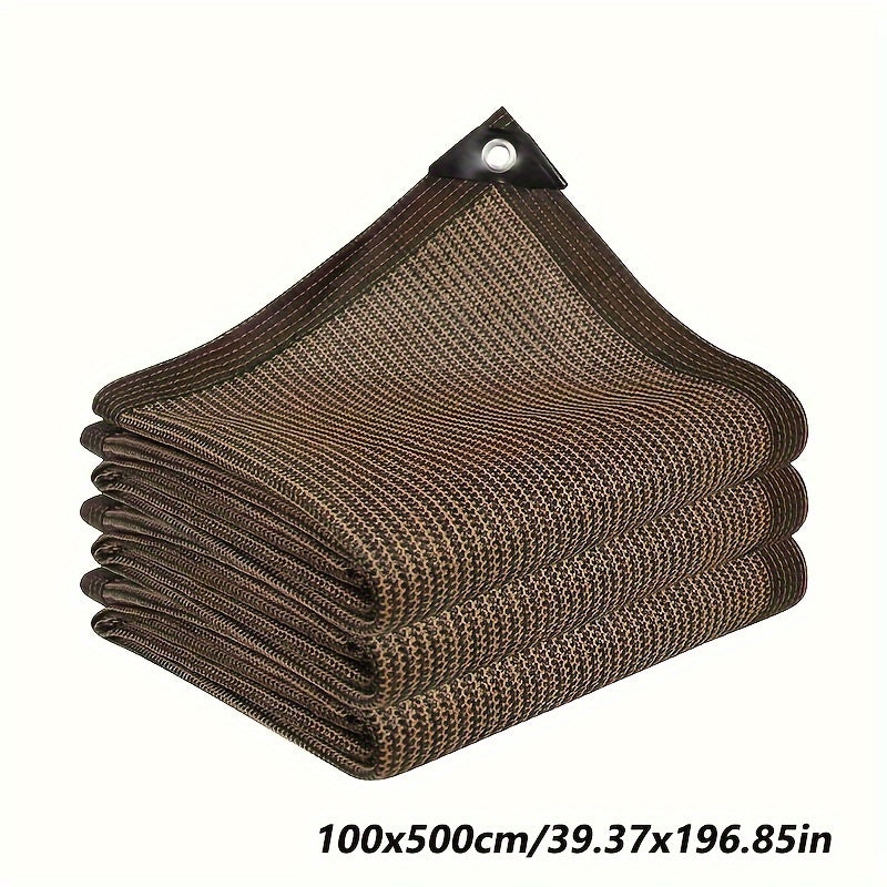 Coffee-Colored Sunshade Net UV Protection for Outdoor Patio Balcony Garden Privacy