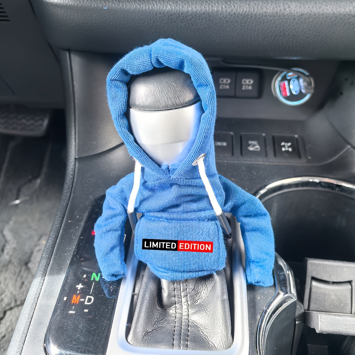 Universal Car Gear Shift Knob Cover Hoodie Leather Manual Handle Decoration