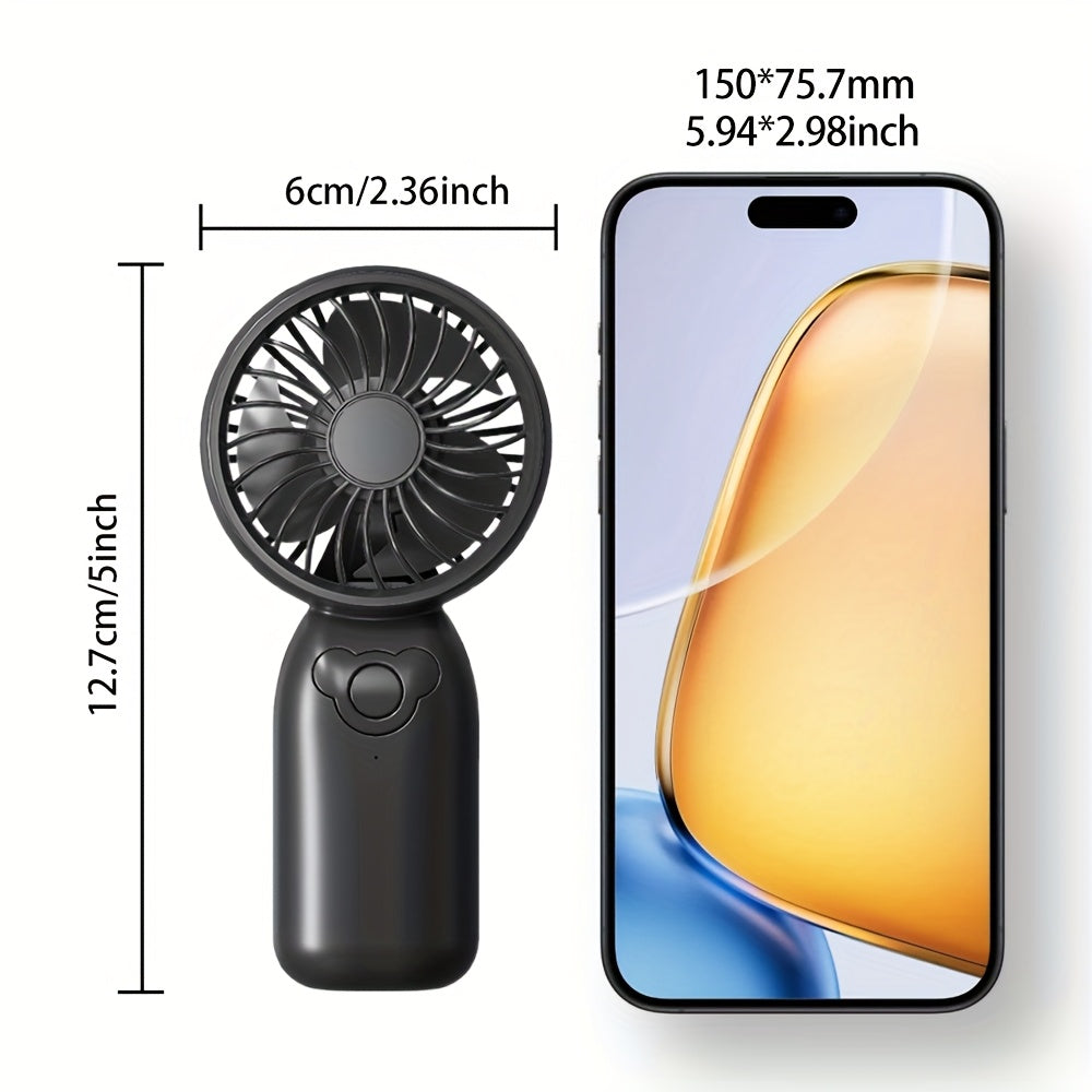 2025 Новый тихий мини USB вентилятор - Компактный, перезаряжаемый ручной вентилятор для офиса, дома, путешествий - доступно 3 цвета