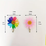 Daisy Flower Wall Hook yopishqoq mustahkam uzluksiz oshxona hammom bezakli