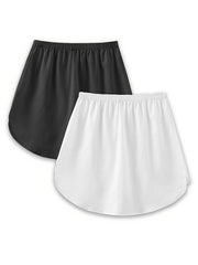 Women's Loose Waist Shirt Skirt With Front and Back Vertical Drop