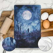 Set of 2 Ultra Soft Kitchen Towels, Supernatural Night Theme, 40x60 cm