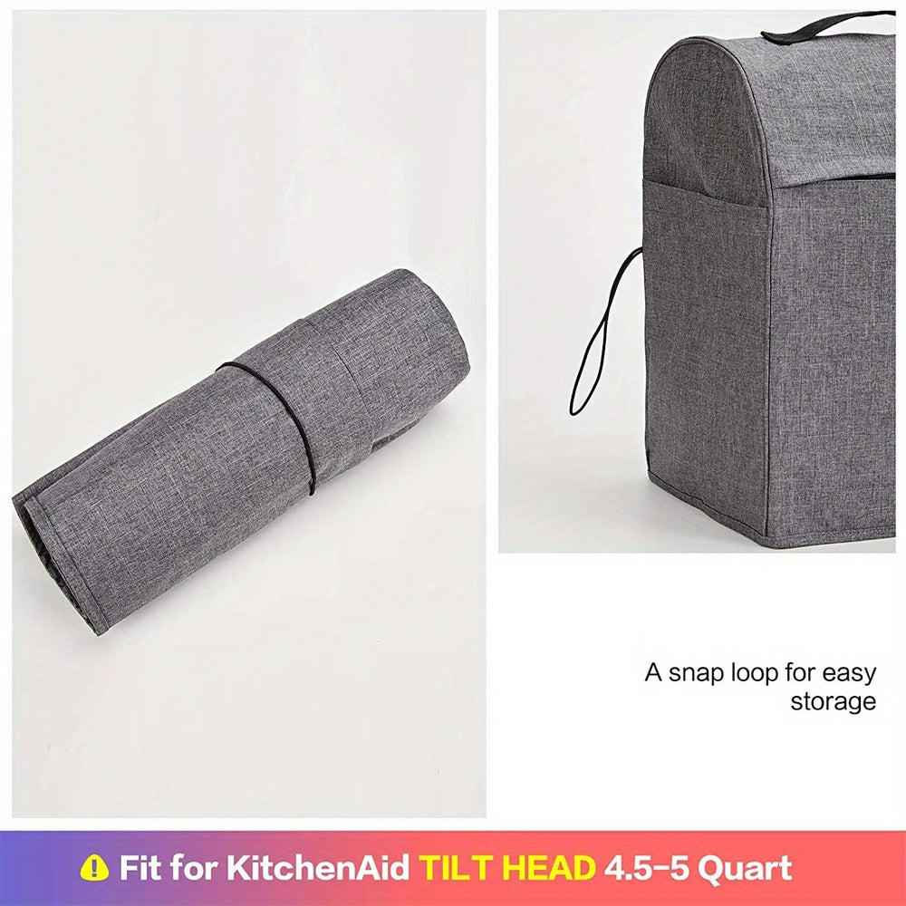 Qiyin turuvchi 4.5-5 kvartli mikserlar uchun mustahkam turuvchi mikser qopqog'i, xavfsiz saqlash va oziq-ovqatni boshqarish himoyasi uchun aksessuar cho'ntagi mavjud.