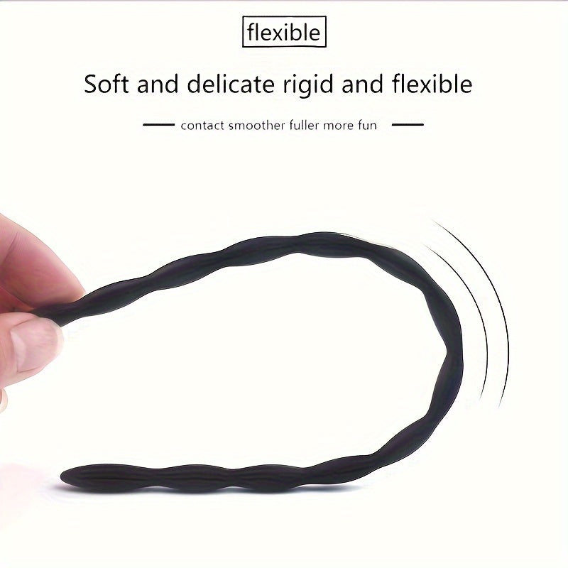 Erkaklar uchun Silikon Bead Ot Ko'zli Qalam Stimulyatsiya Qiluvchi Tashvishlantiruvchi Sex O'yinchoqi