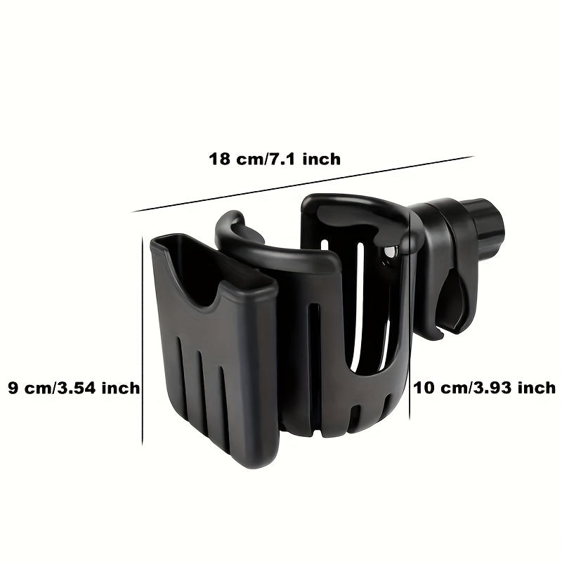 Wheelchair and Stroller Cup Holder 360° Rotating Water Bottle Holder