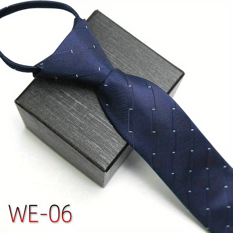 Men's Business Tie 7cm High-Density Striped Casual Formal Wedding Engagement