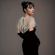 Wedding Shoulder Chain with Pearls and Tassels for Brides and Events