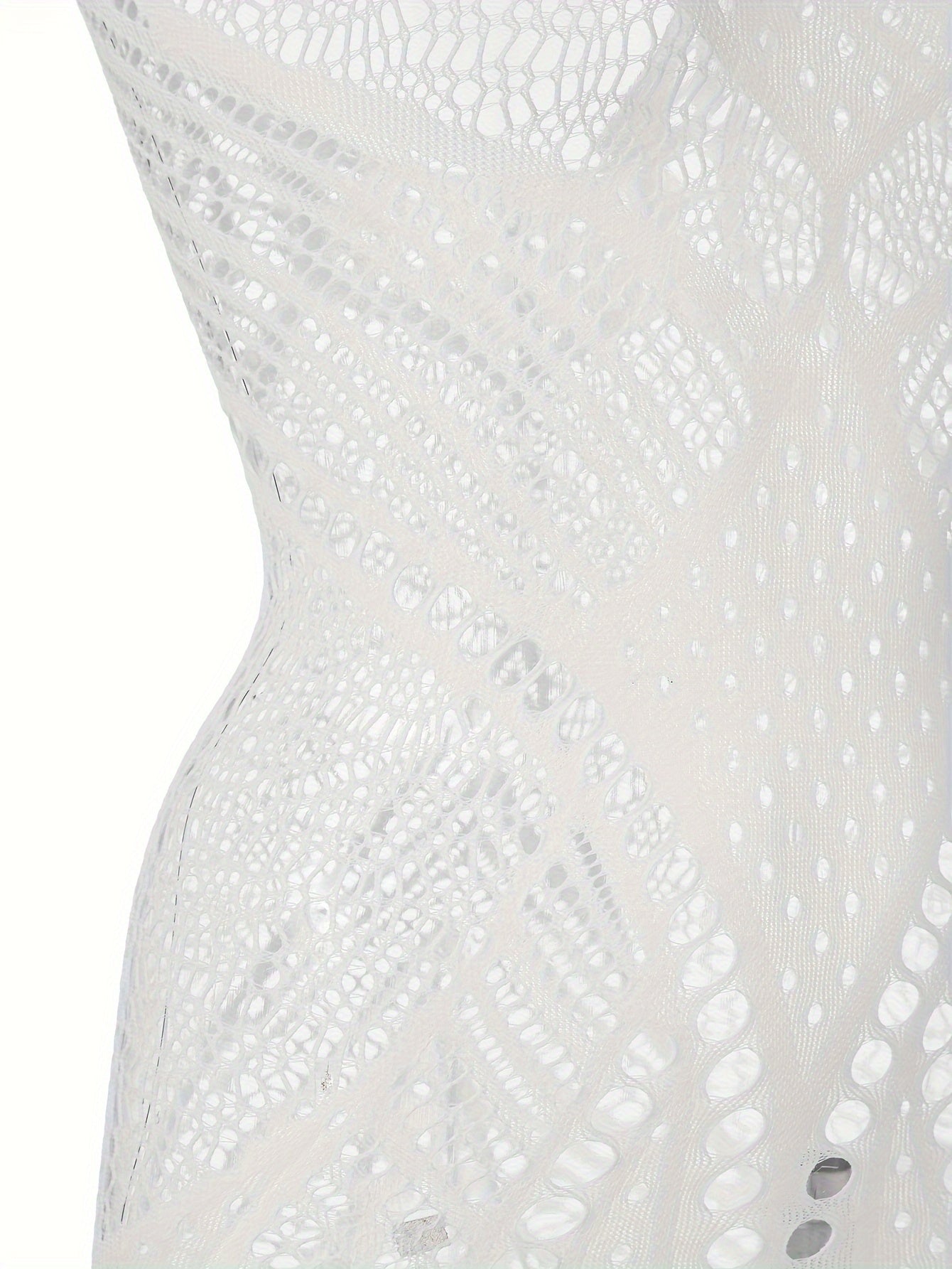 Adult Lingerie Lacy Sexy Dress with Embellishments Knit Fabric Low Support