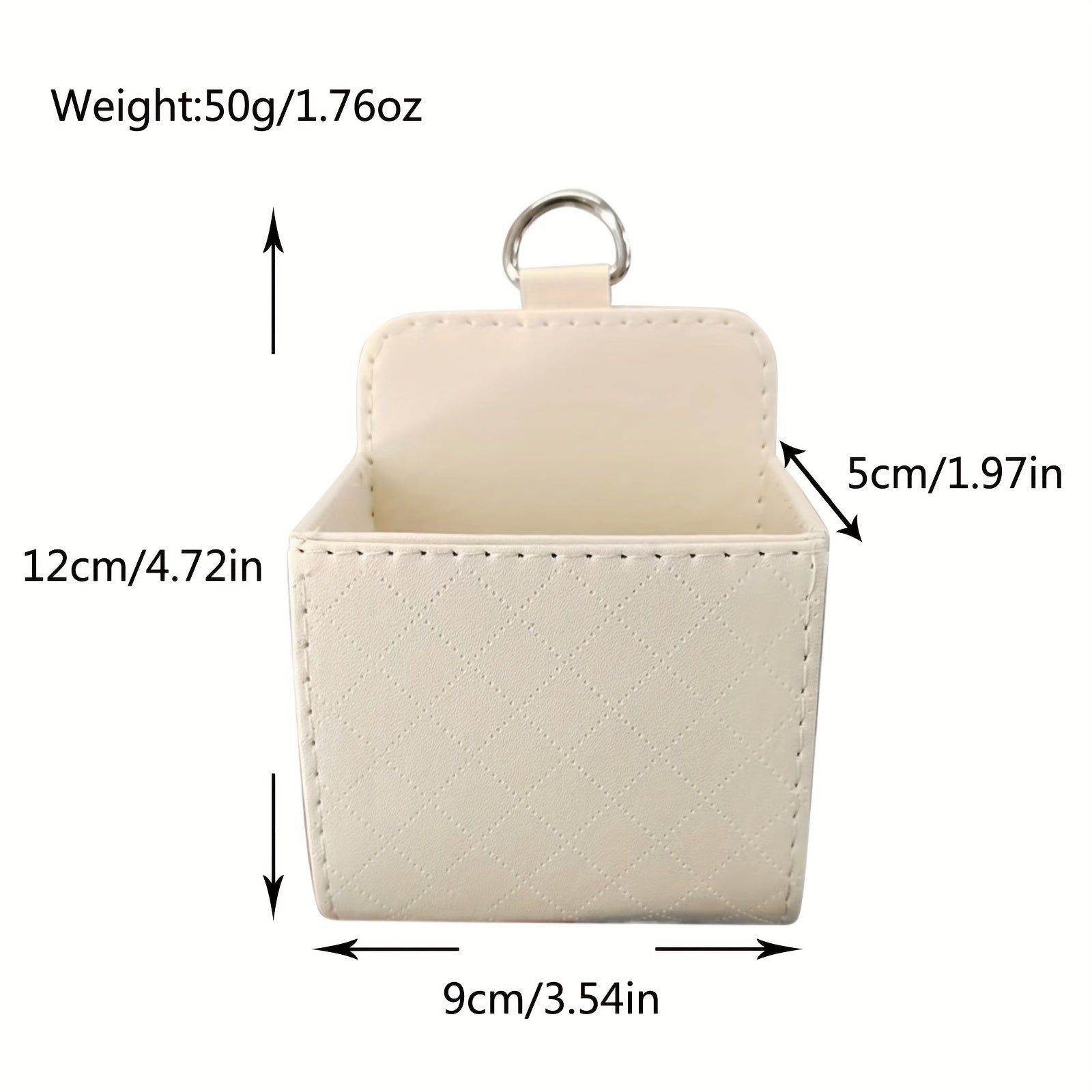 Car Air Vent Organizer Bag PU Leather Multi-Functional Storage Holder