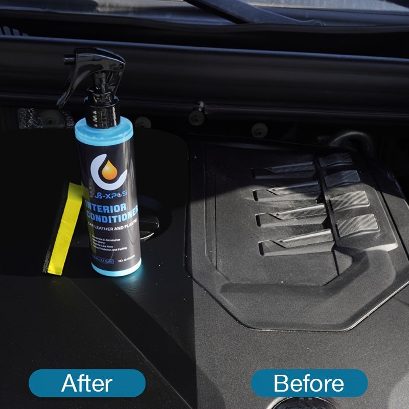 Recubrimiento líquido para el interior del coche para la restauración de plástico y cuero sintético. Protege contra la oxidación y la decoloración.