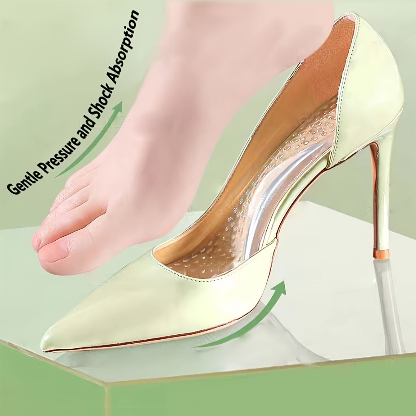 Women's Gel Insoles Non-Slip Breathable Silicone Cushioned Comfort