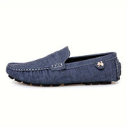Women Slip-On Loafers Solid Color Non-Slip Rubber Sole All-Season Comfort