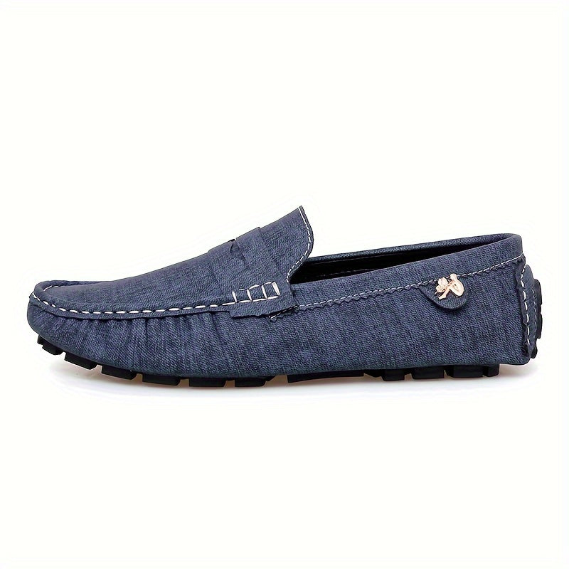 Women Slip-On Loafers Solid Color Non-Slip Rubber Sole All-Season Comfort