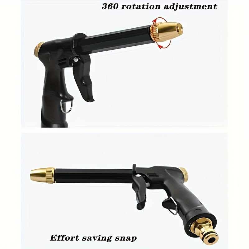 Tashqi foydalanish uchun 5 ta nozzle bilan mustahkam plastik suv quroli, avtomobil yuvish, pol tozalash va bog'dorchilik uchun ideal.