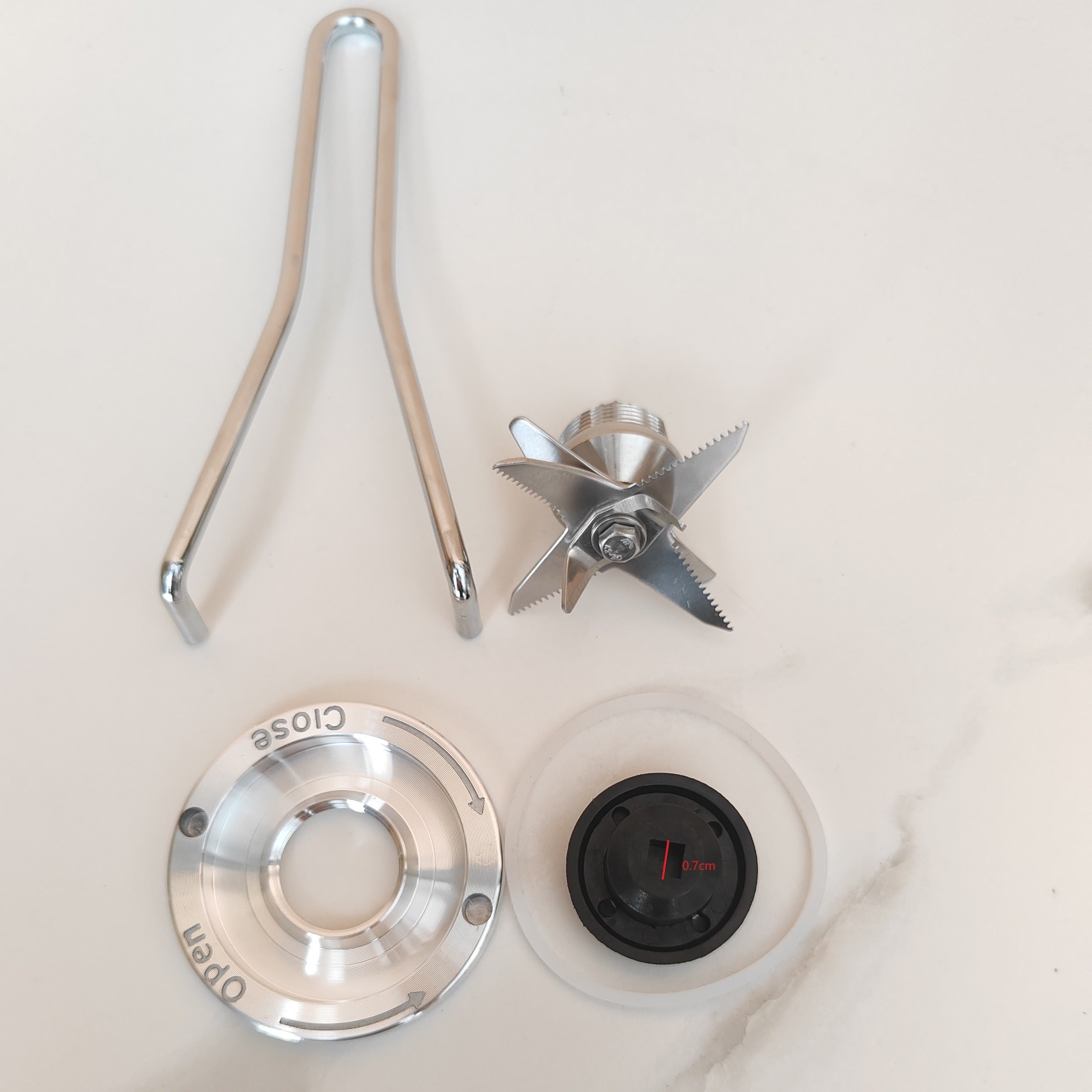 Square Hole Kitchen Knife Set with Sharp Blades for Cooking and Food Preparation