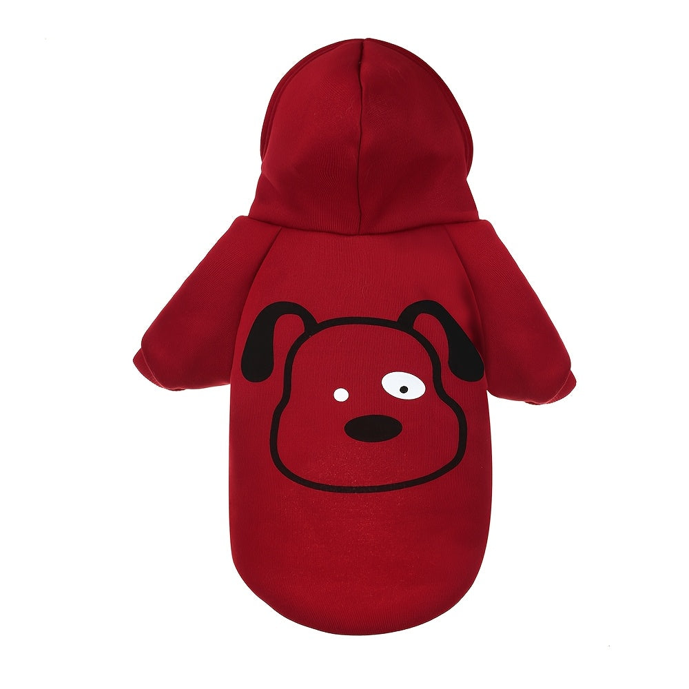 Winter Pet Hoodie for Small and Medium Dogs and Cats Knit Polyester Pullover Sweater