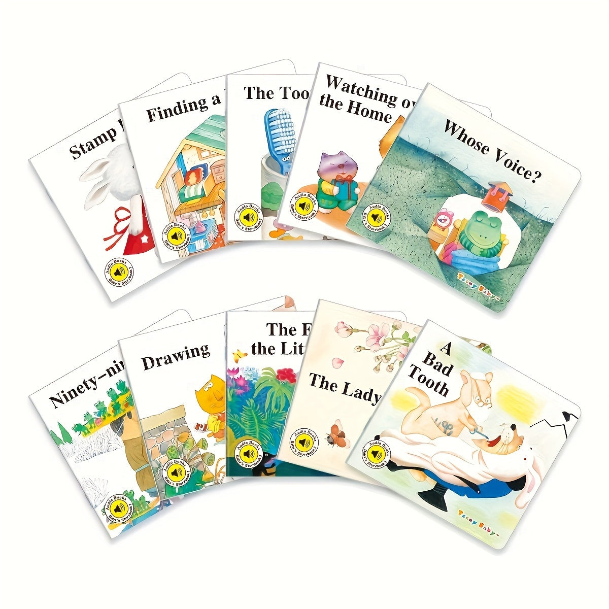Children's Story Picture Books Set for Ages 3 and Up in English 10 Books