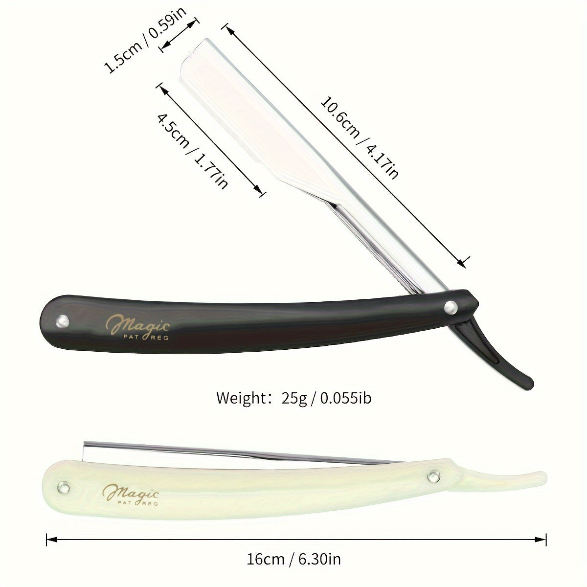 Men Manual Folding Razor for Shaving and Beard Trimming