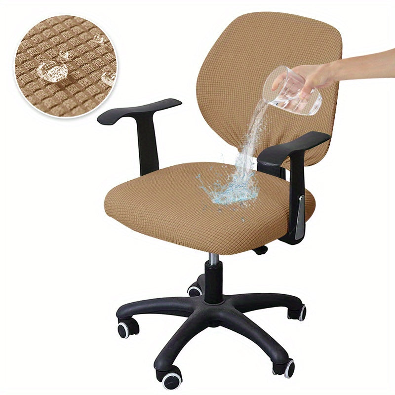 Комплект из 2 водонепроницаемых чехлов для стульев, изготовленных из растяжимого кукурузного велюра для защиты мебели и добавления стиля и комфорта в гостиной, офисе и домашнем декоре.