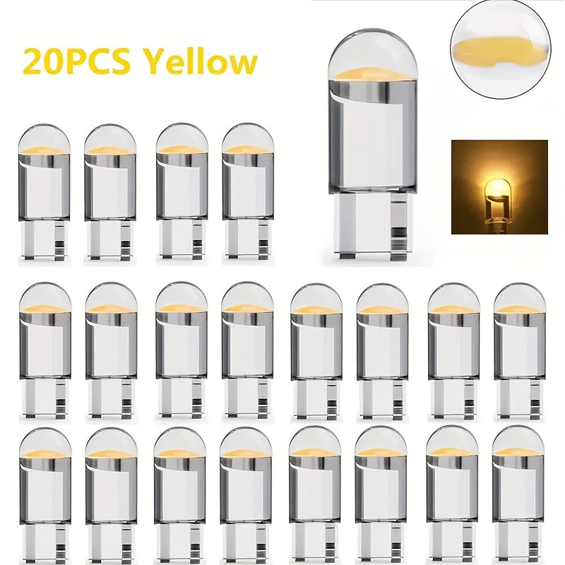 Universal LED Car Bulbs 5/20 Pack for Interior and License Plate Bright White