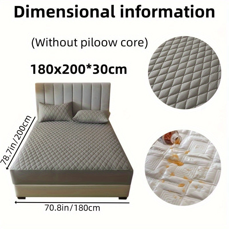 Fitted Sheet Set for 2/3 Bed Waterproof Deep Pocket Pillowcases Bedroom Guest Hotel