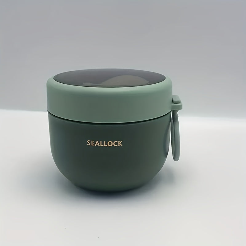 Fiambrera aislante de 600 ml de capacidad para trabajo o escuela, mantiene las comidas calientes