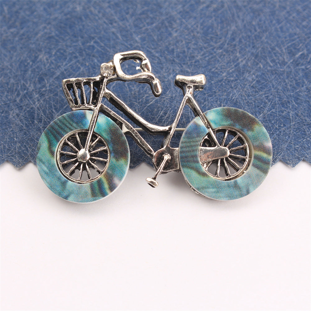 Rhinestone Bicycle Brooch for Women Stylish Jewelry Accessory for Outfits Purses and Headwear