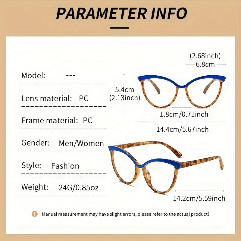 Retro-Inspired Cat Eye Glasses Women Transparent Lenses Fashionable Computer Eyewear