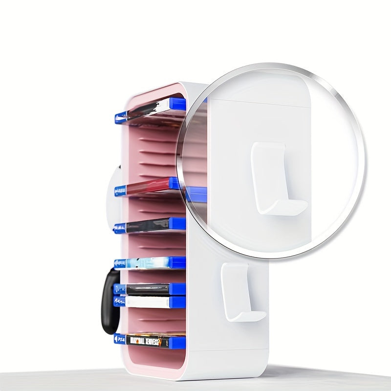 Game Storage Stand for PS5 PS4 Switch Xbox Holds 18 Discs 4 Controllers