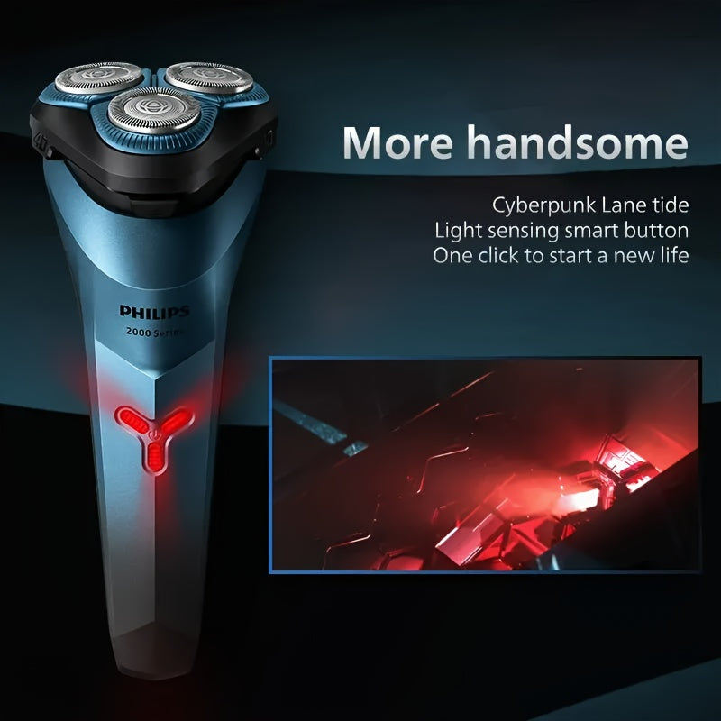 Afeitadora eléctrica S2313 PowerCut hoja 4D flotante impermeable para uso en seco y mojado