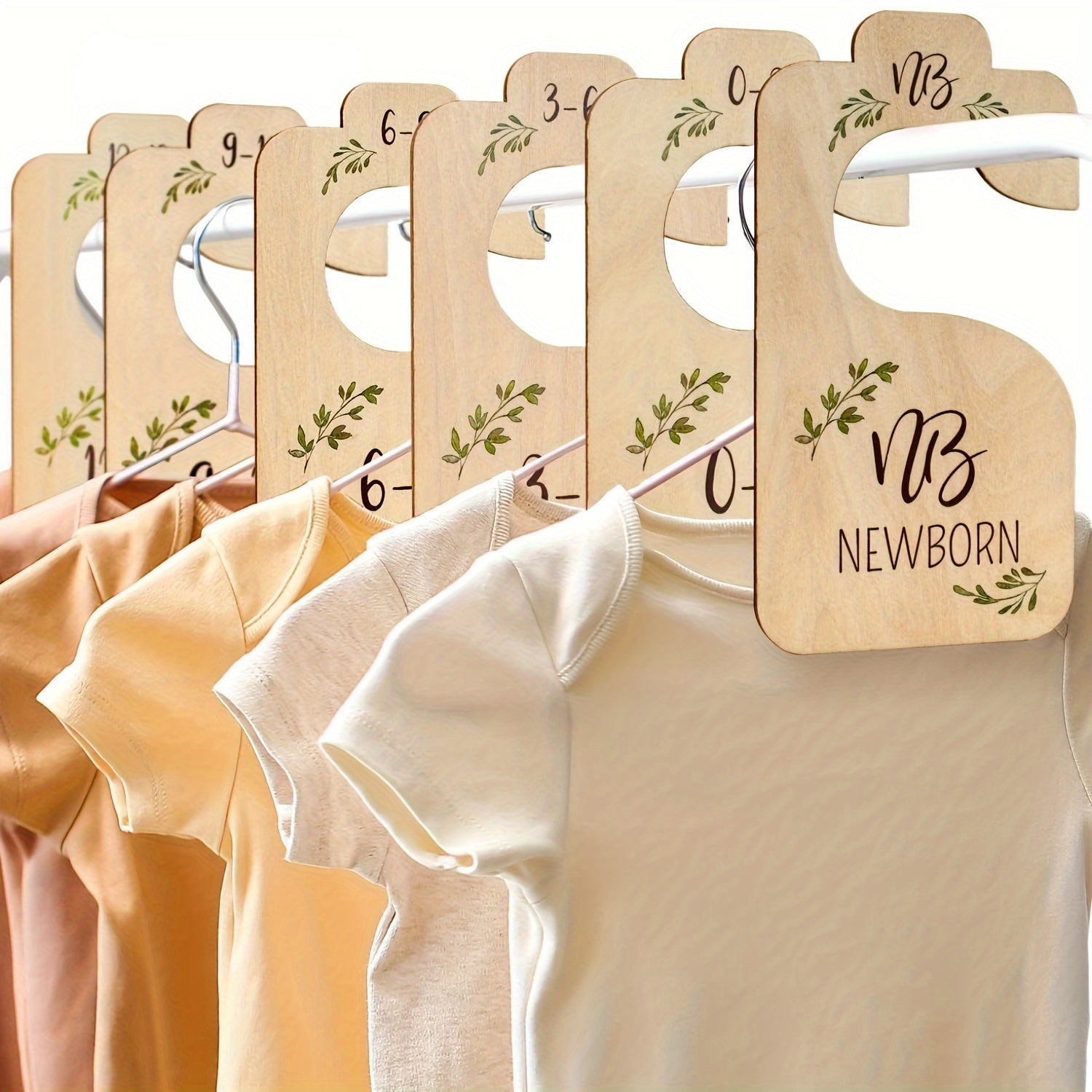 Juego de 8 divisores de armario de madera de doble cara para la organización de la habitación infantil