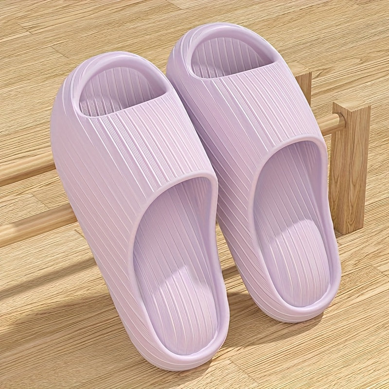 Unisex EVA Non-Slip Sandals Minimalist Stripe Indoor Beach Casual Footwear