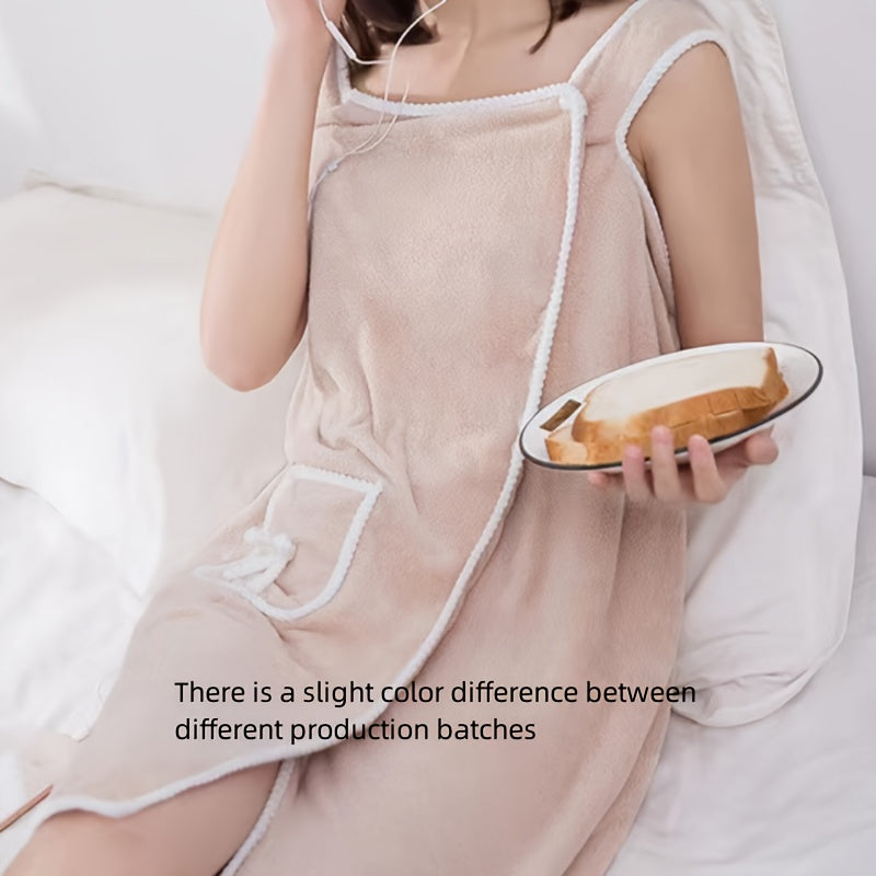 Kattalarlar uchun Coral Velvet Bowknot vanna sochiq, tez quriydi, yuqori singdiruvchan, soch to'kilmasdan