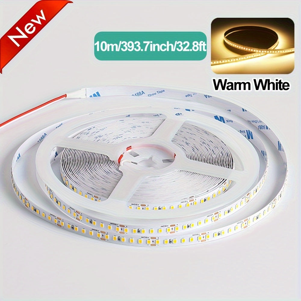 10m 2835 LED Light Strip 120 LEDs/m White Indoor Decoration for Office Hotel Mall