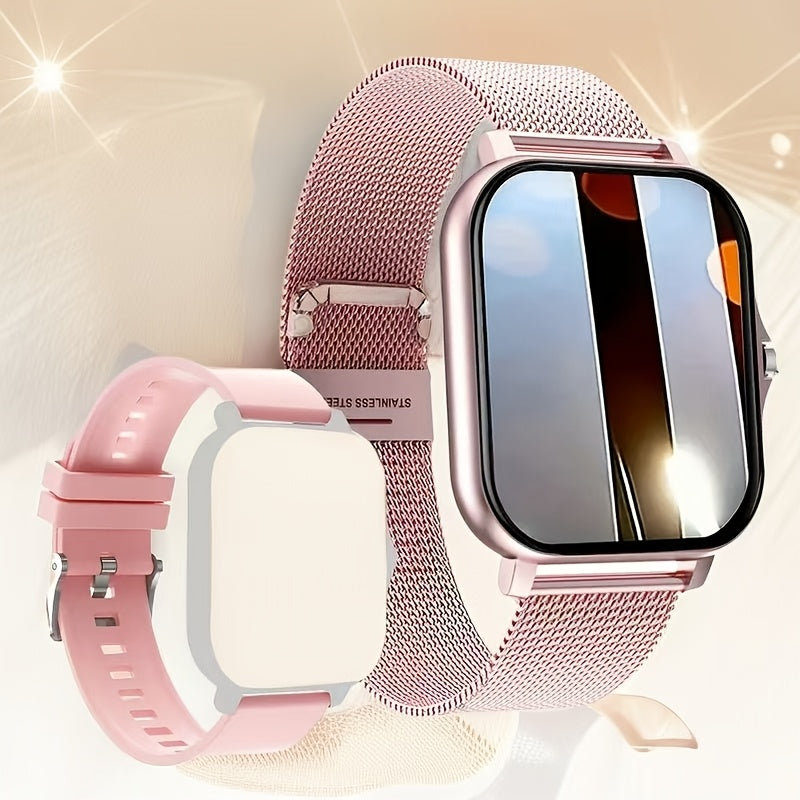 Ultra-Thin Smartwatch for Men and Women with Sports Modes Sedentary Reminders and Weather Notifications
