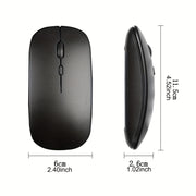 Wireless Ergonomic Slim Mouse for Gaming and Office Use Low Latency Windows 10 Compatible