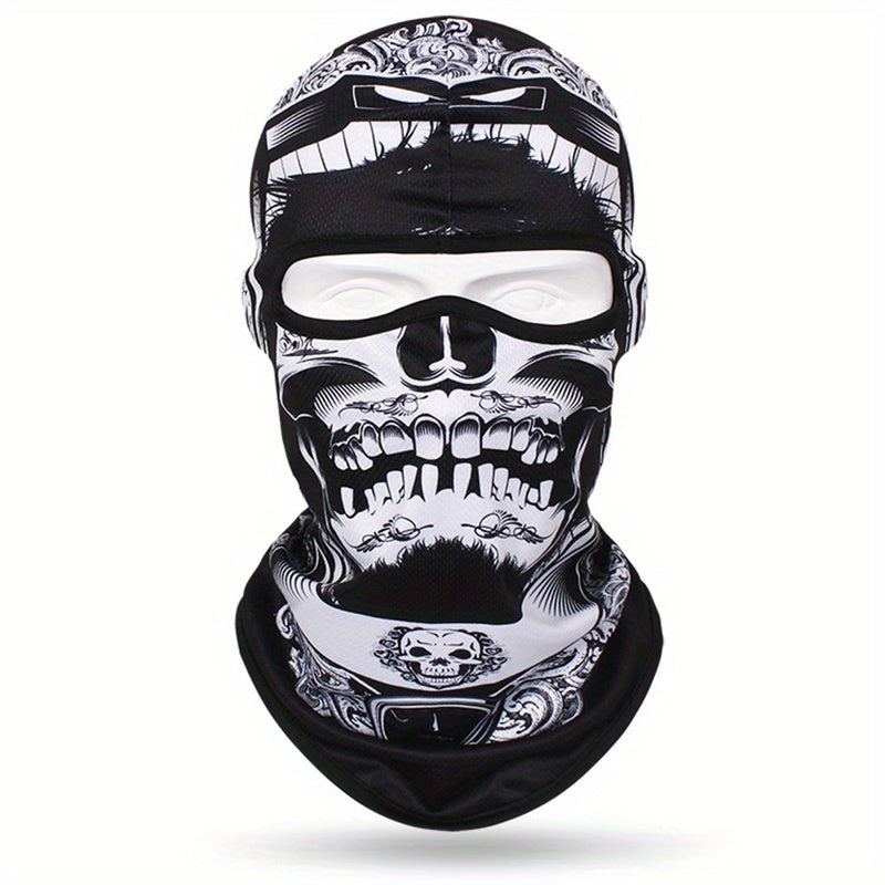 Full Face 3D Anime Skull Balaclava Ski Mask for Men and Women for Cycling Skiing and Outdoor Sports