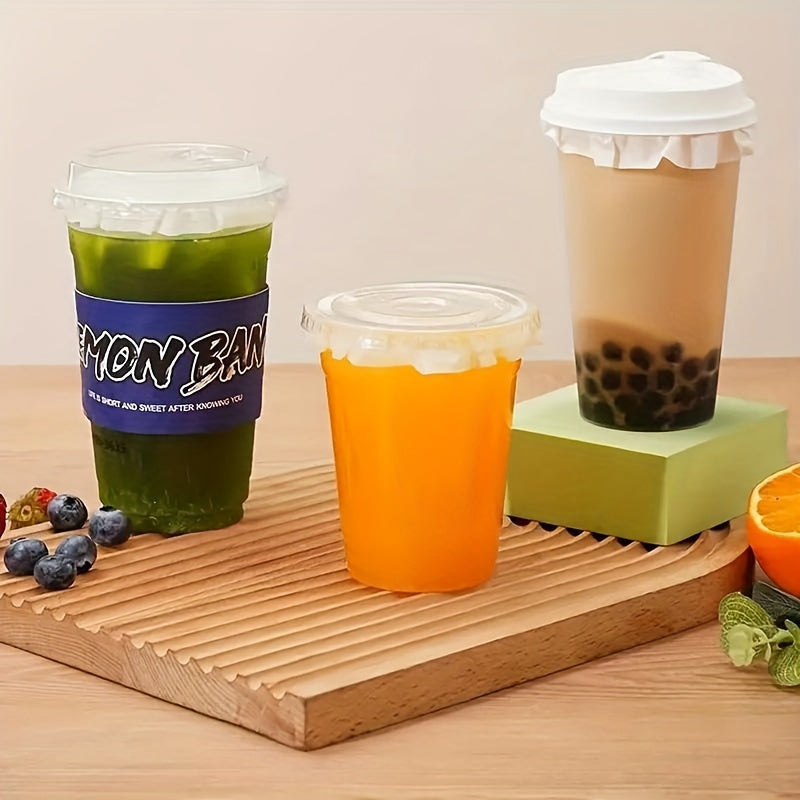 Uncoated Paper Cup Lids Pack of 50/100 Leakproof Seals for Coffee Beverages