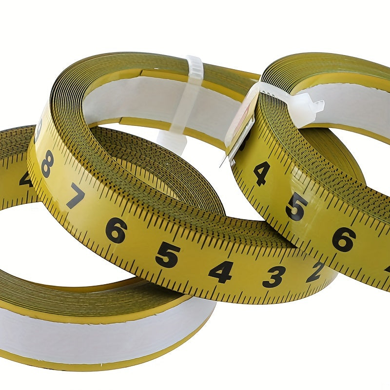 Self-Adhesive Tape Measure Iron 0.5 Inch Wide Metric Scale for Woodworking