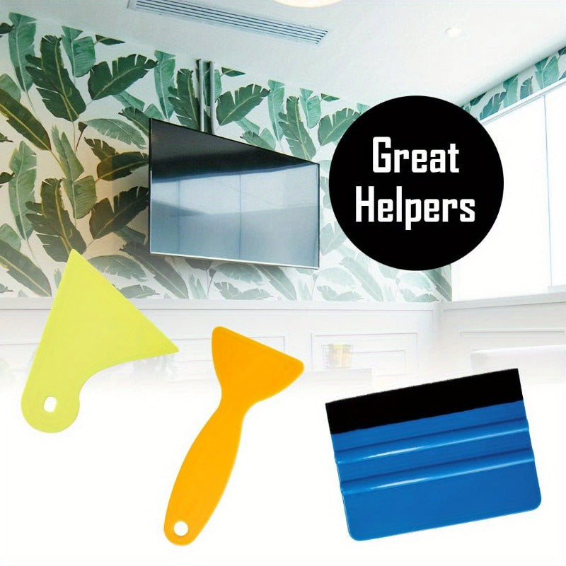 PP Material Vinyl Wrap Squeegee Set bilan oynani qoplash uchun asboblar to'plami