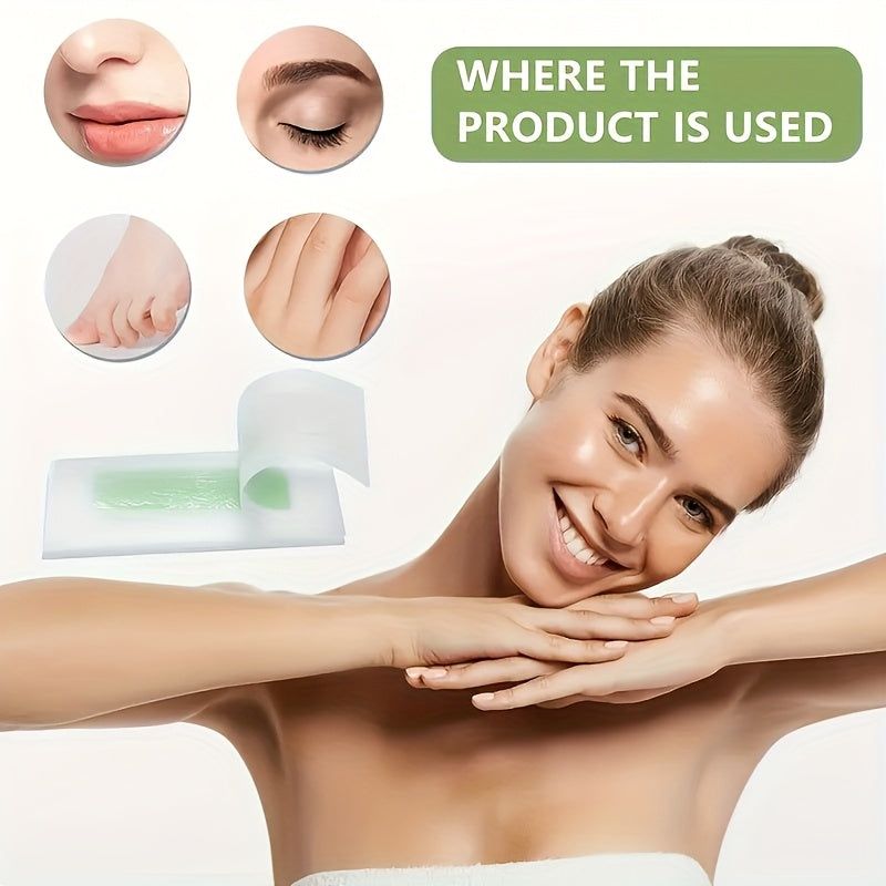 20Pcs Hair Removal Wax Paper For Facial Bikini Line Beard Eyebrows