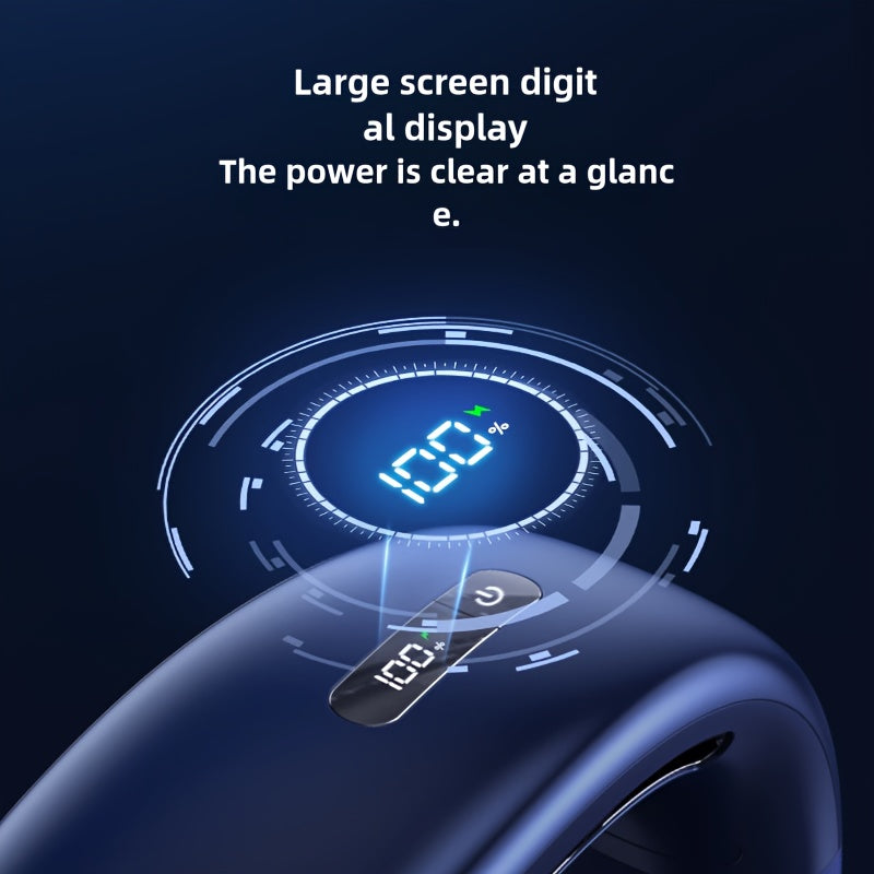 Bladeless Neck Fan Portable USB Rechargeable Handheld Hands-Free Cooling