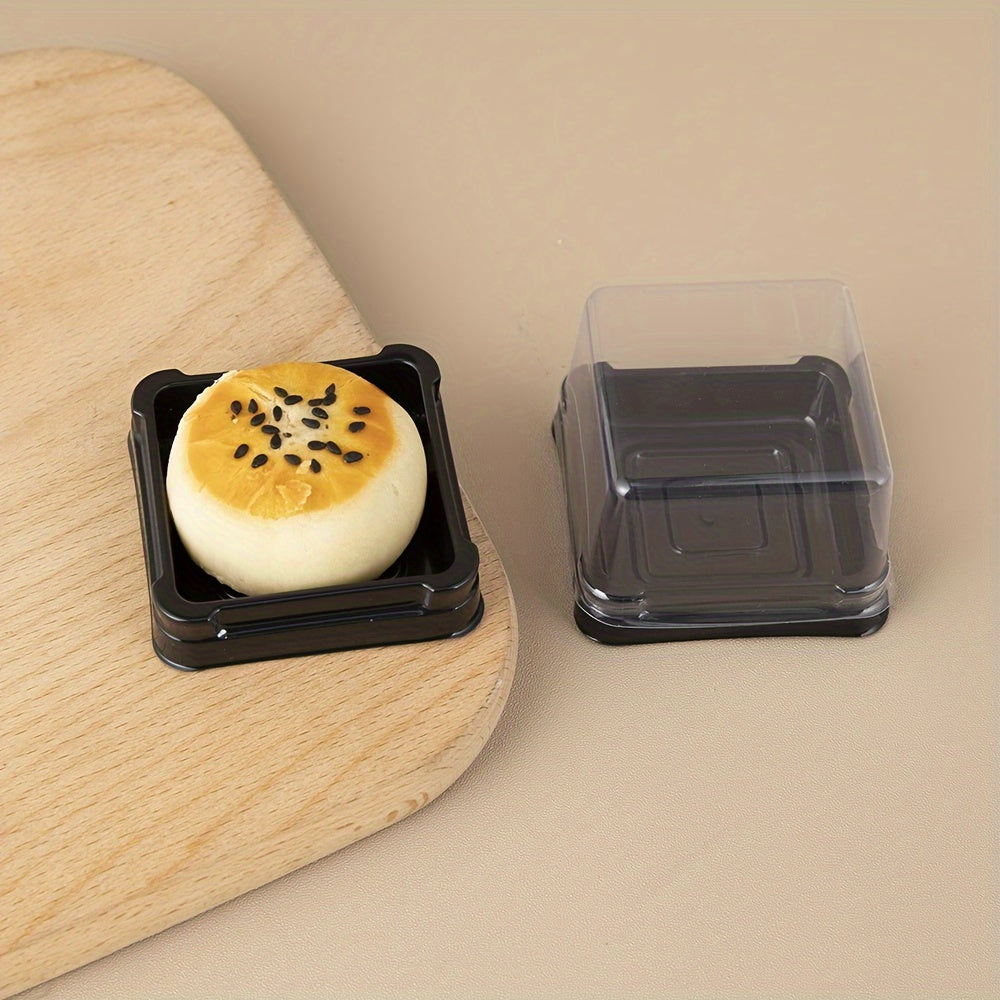 Bir martalik qora tort qutilari - 50 donadan iborat, ziyofatlar, pishirish va tortlarni qadoqlash uchun ajoyib