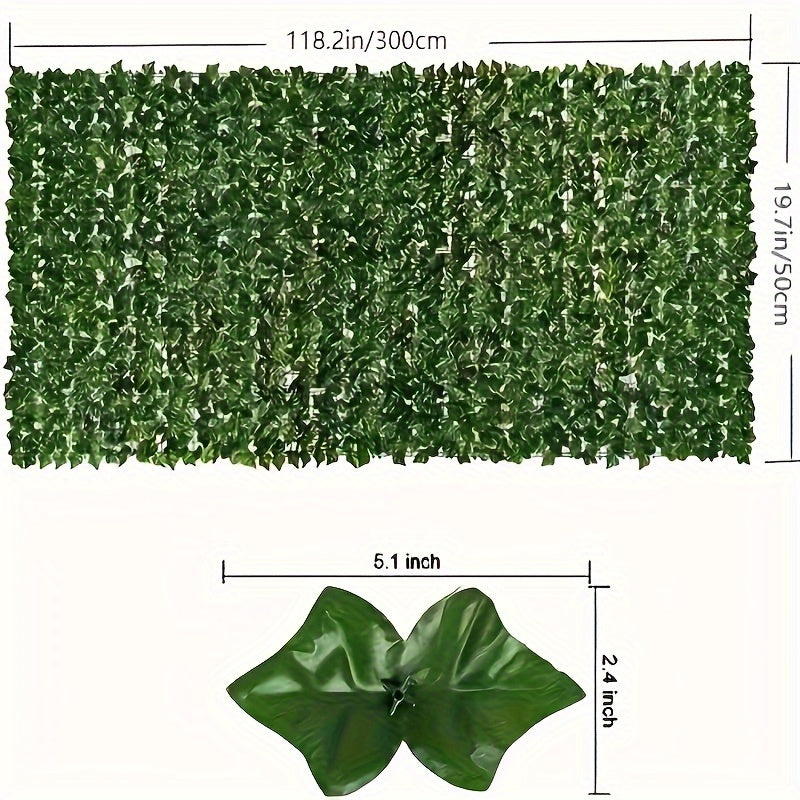 Artificial Greenery Wall Panel for Outdoor Garden Privacy Fence Ivy Decor