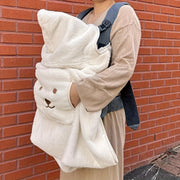 Manta cálida para niños en color caqui y marfil de franela para lactancia y uso en invierno