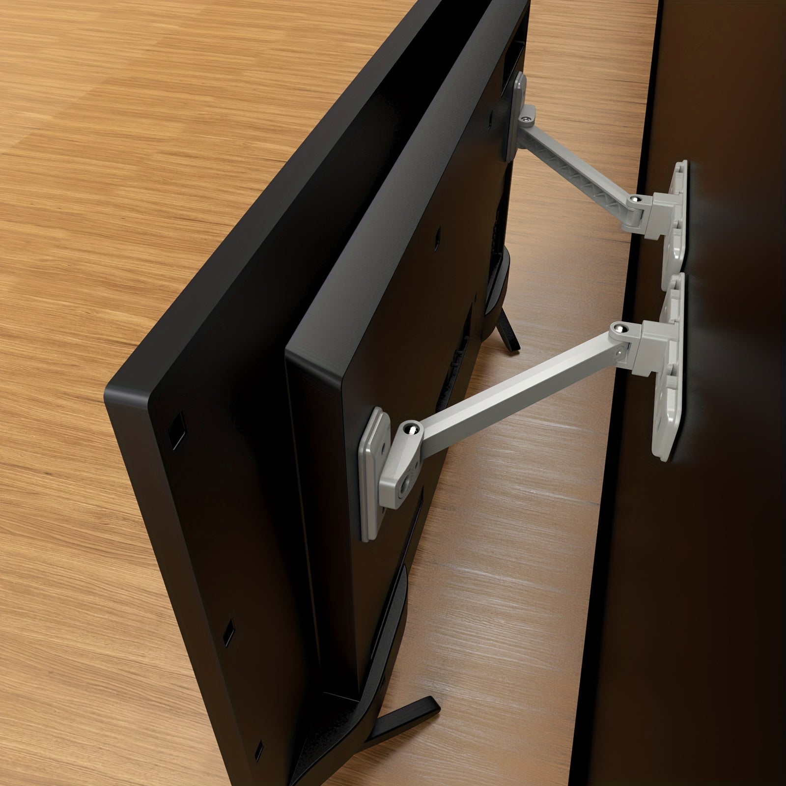 Children's Safety TV and Monitor Stand Anti-Tip LCD Screen Support Grey BPA-Free